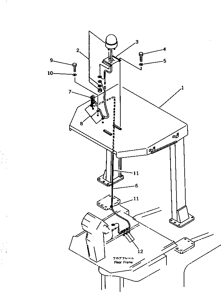 Wheel Loaders Komatsu / WA450-1 S/N 10001-UP (Overseas Version)(wa450-1c) / BEACON LAMP (FOR ROPS CANOPY)(#10001-19999)(150490 : 5425)