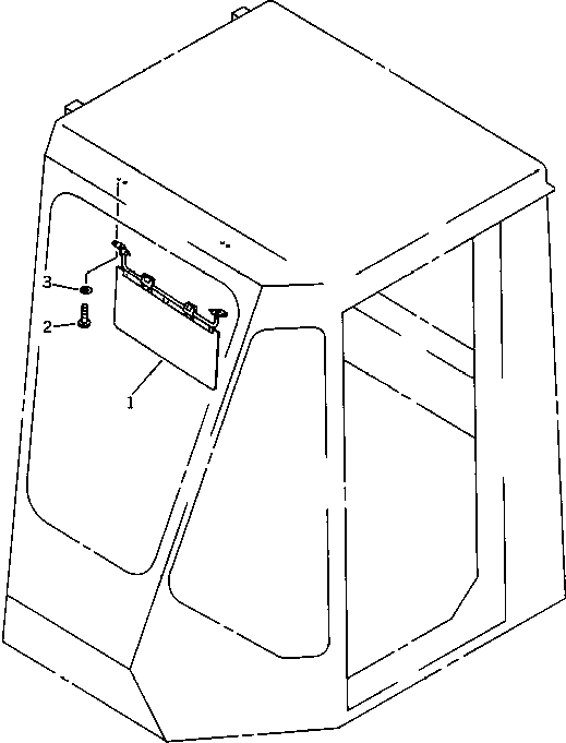 Wheel Loaders Komatsu / WA450-1 S/N 10001-UP (Overseas Version)(wa450-1c) / SUN VISOR(#20001-)(150670 : 5479)