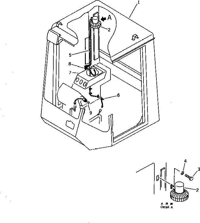 Wheel Loaders Komatsu / WA450-1 S/N 10001-UP (Overseas Version)(wa450-1c) / FAN (FOR CAB)(#10001-19999)(150710 : 5493)
