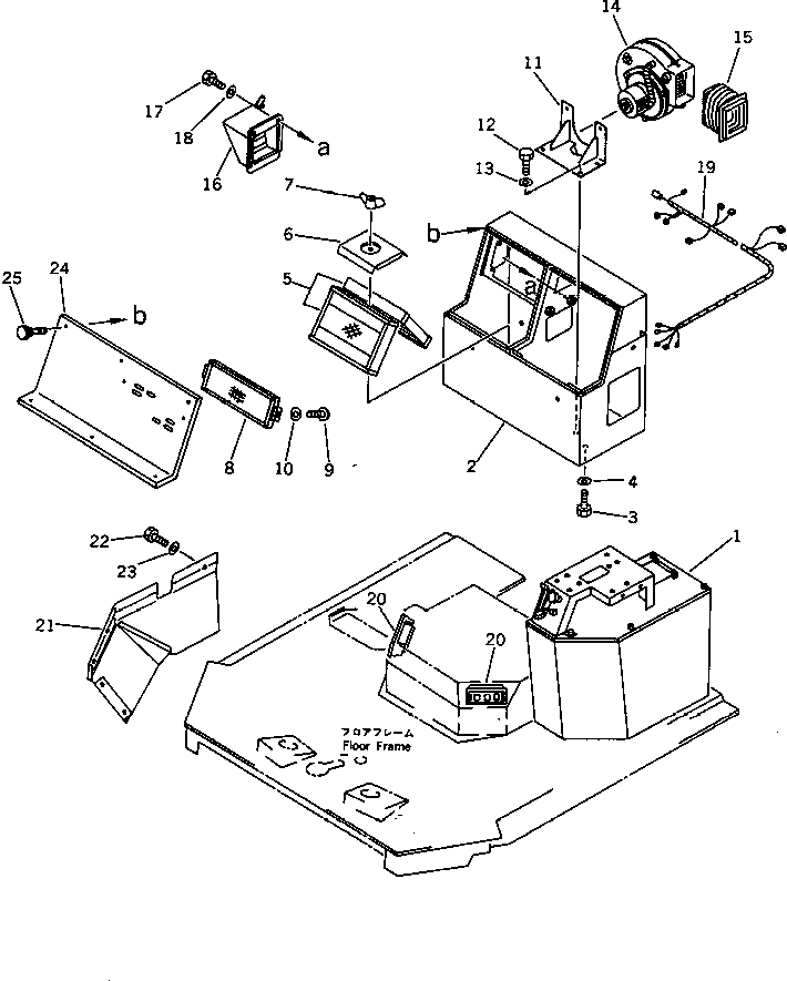 Wheel Loaders Komatsu / WA450-1 S/N 10001-UP (Overseas Version)(wa450-1c) / AIR CONDITIONER PIPING (DENSO) (2/5)(#10001-19999)(150810 : 5522)