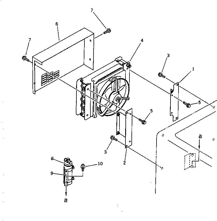 Wheel Loaders Komatsu / WA450-1 S/N 10001-UP (Overseas Version)(wa450-1c) / AIR CONDITIONER PIPING (DENSO) (4/5)(#20001-)(150850 : 5524A)