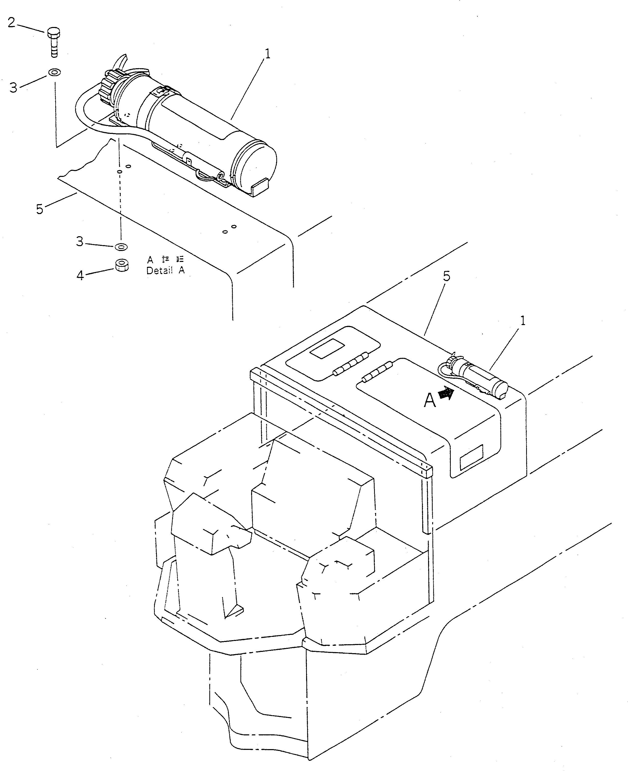 Wheel Loaders Komatsu / WA450-1 S/N 10001-UP (Overseas Version)(wa450-1c) / EXTINGUISHER(#20001-)(150980 : 5901A)