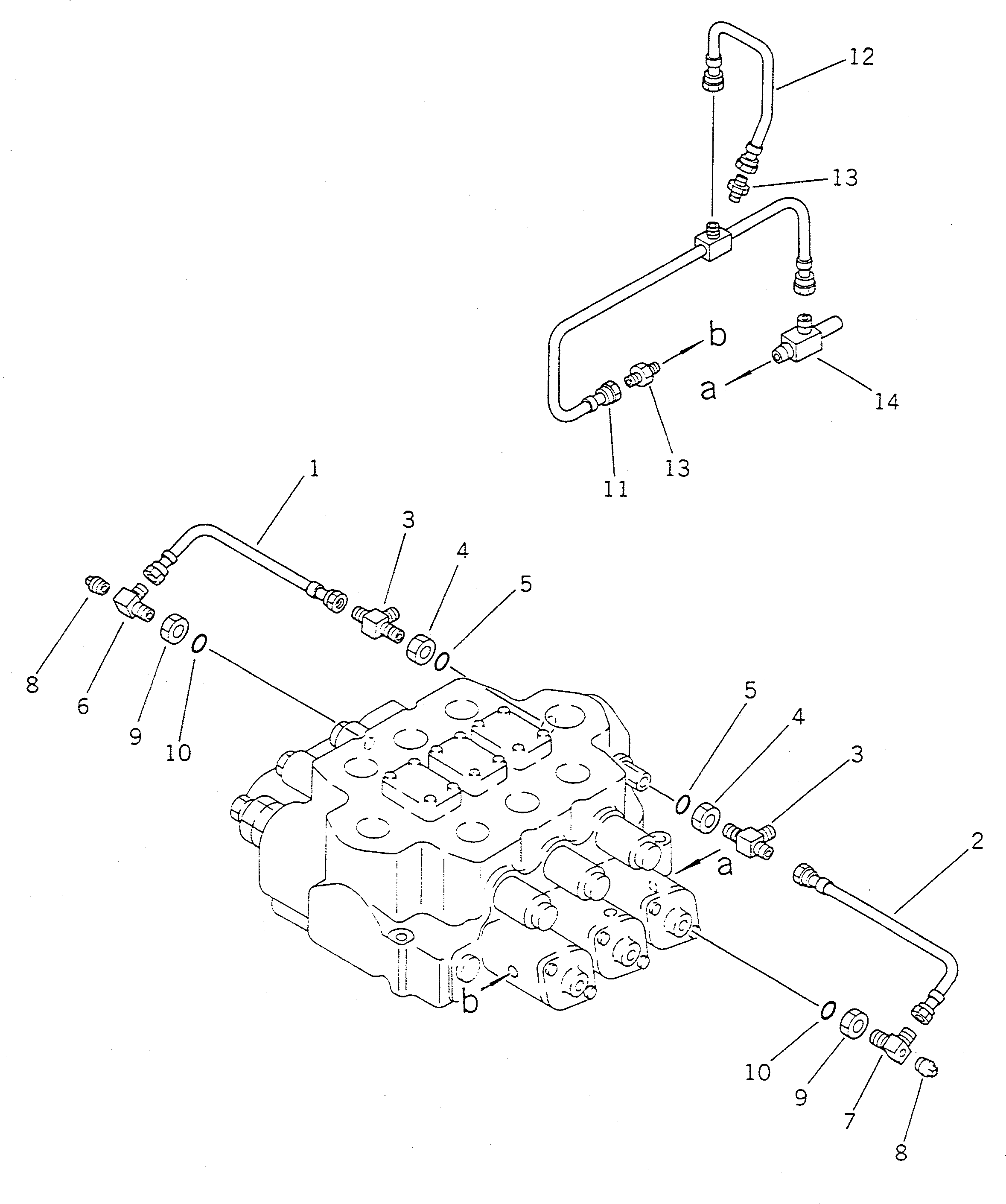 Wheel Loaders Komatsu / WA450-1 S/N 10001-UP (Overseas Version)(wa450-1c) / 3-SPOOL CONTROL VALVE (3/3)(#10001-19999)(180150 : 6213)