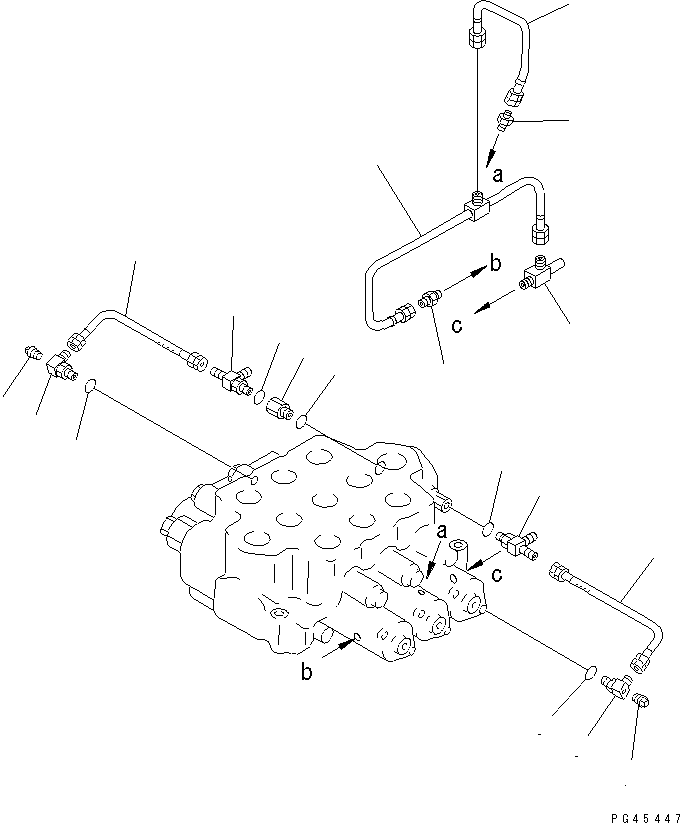 Wheel Loaders Komatsu / WA450-1 S/N 10001-UP (Overseas Version)(wa450-1c) / 3-SPOOL CONTROL VALVE (3/3)(#20001-)(180160 : 6213A)