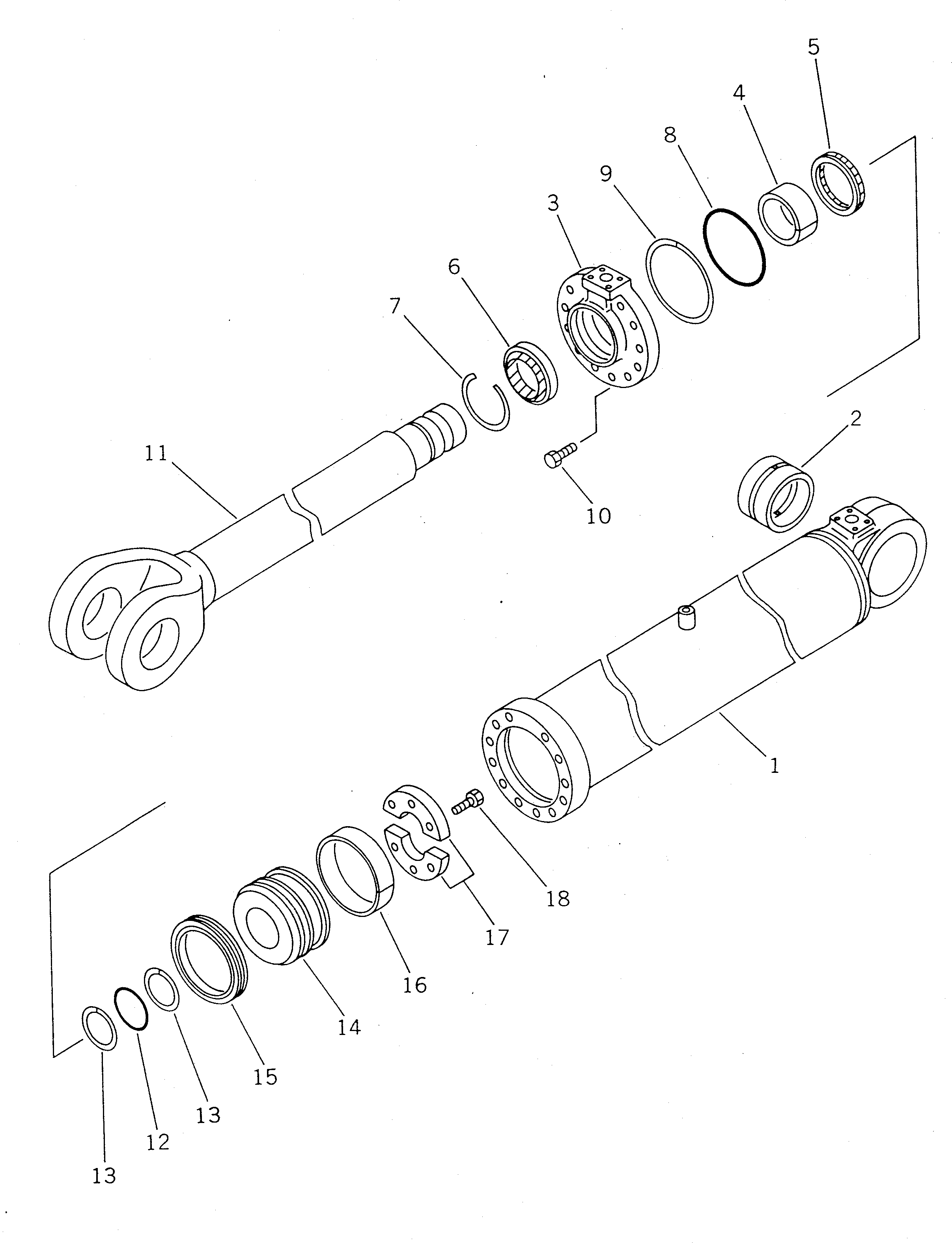 Wheel Loaders Komatsu / WA450-1 S/N 10001-UP (Overseas Version)(wa450-1c) / LIFT CYLINDER(#20001-)(180210 : 6301A)