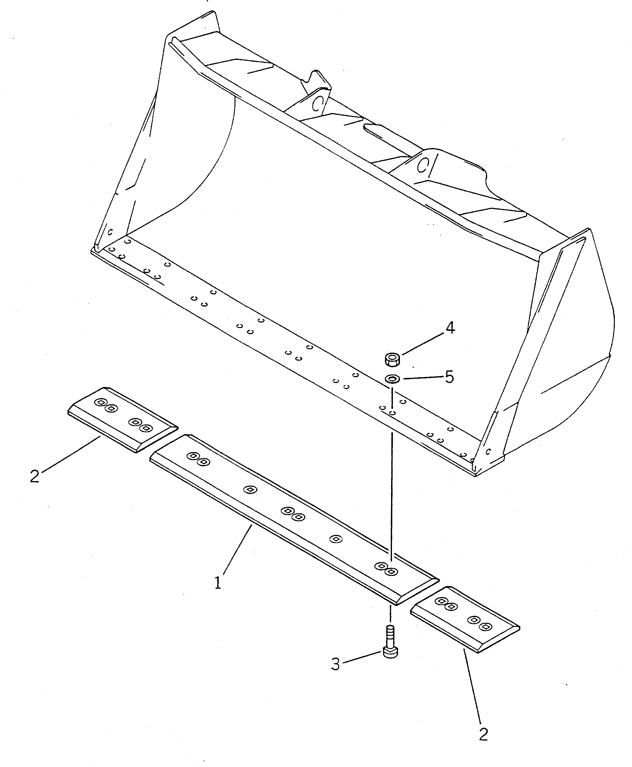 Wheel Loaders Komatsu / WA450-1 S/N 10001-UP (Overseas Version)(wa450-1c) / CUTTING EDGE(210140 : 7405)