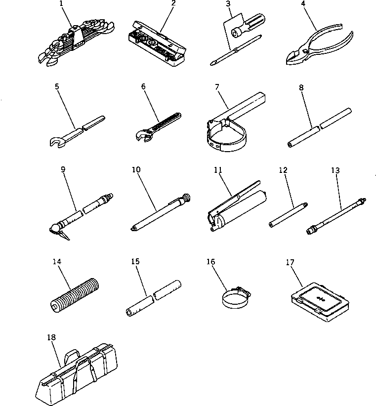 Wheel Loaders Komatsu / WA450-1 S/N 10001-UP (Overseas Version)(wa450-1c) / TOOL (FOR SOUTHEAST ASIA)(#20001-)(270070 : 9903)