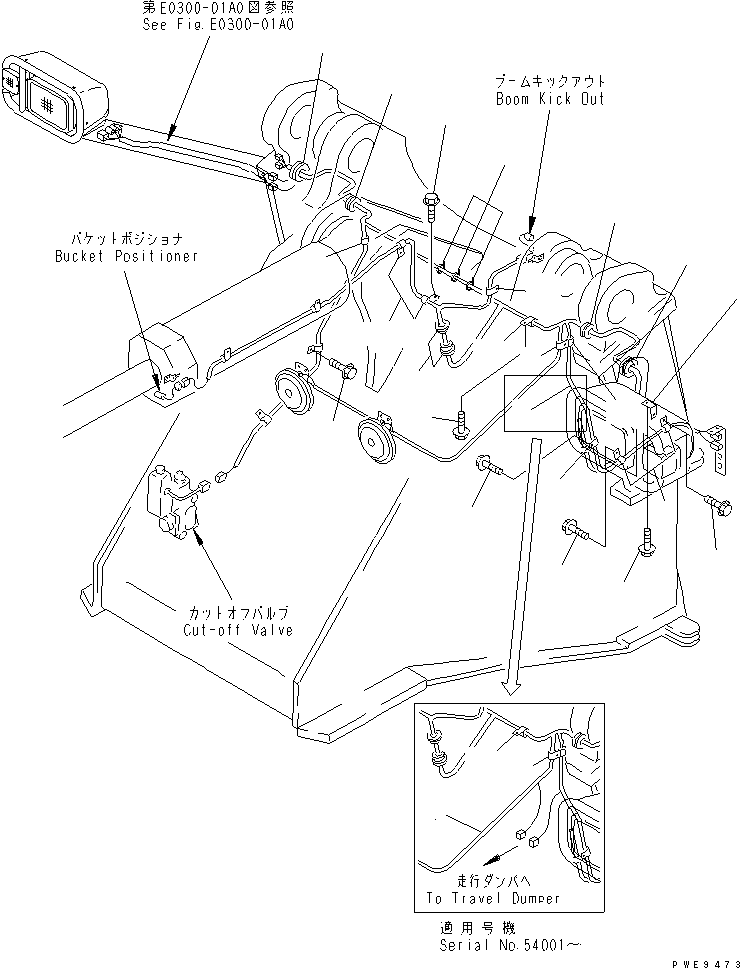 Wheel Loaders Komatsu / WA450-3A S/N 53001-UP(wa450-5r) / WIRING HARNESS (FRONT FRAME LINE)(120090 : E0200-01A0)