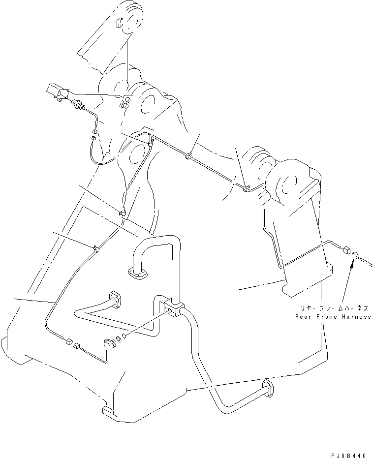 Wheel Loaders Komatsu / WA450-3A S/N 53001-UP(wa450-5r) / ELECTRICAL SYSTEM (M.D.C. MONITOR LINE) (FRONT FRAME LINE)(120100 : E0201-01A0)