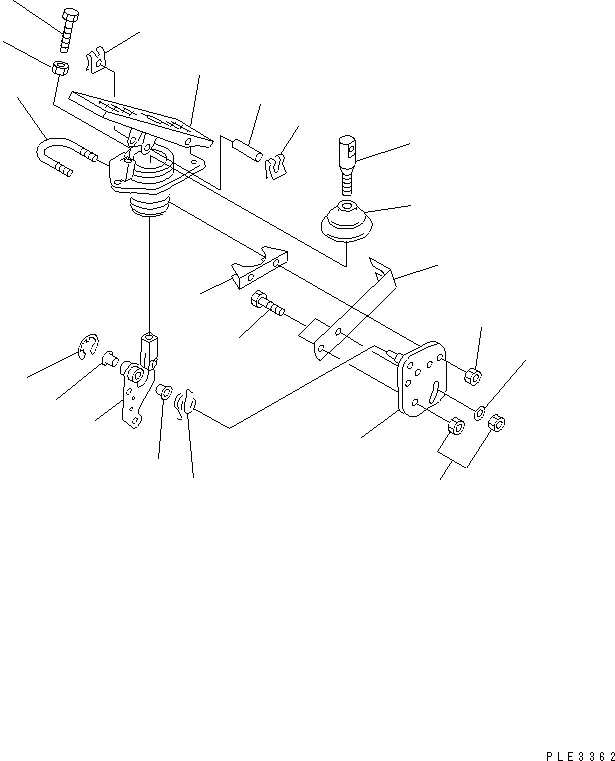Wheel Loaders Komatsu / WA450-3A S/N 53001-UP(wa450-5r) / ACCELERATOR PEDAL(240680 : K4410-02A0)