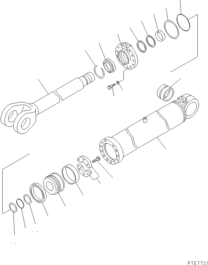 Wheel Loaders Komatsu / WA450-3A S/N 53001-UP(wa450-5r) / LIFT CYLINDER(#53100-)(420110 : Y1620-01A0A)
