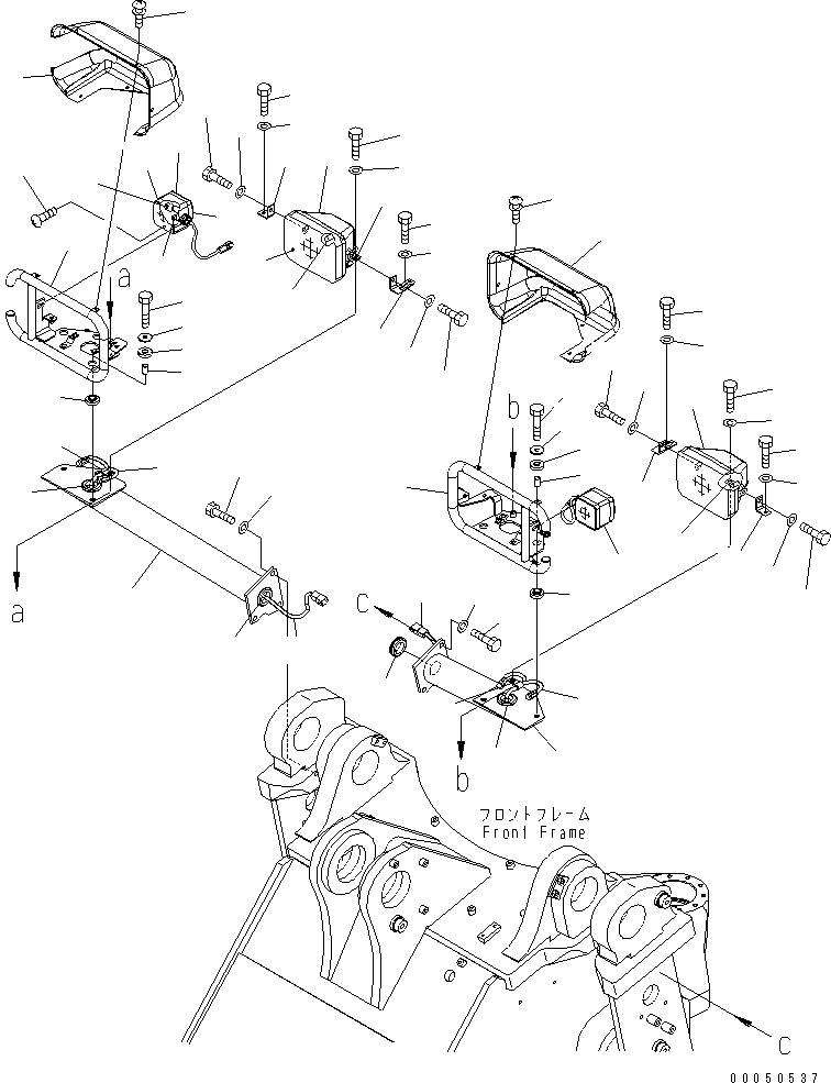 Wheel Loaders Komatsu / WA450-6 S/N 66001-UP (ecot3, For North America)(wa450-6c) / FRONT LAMP(120220 : E0300-01A0)