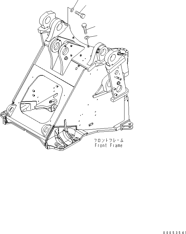 Wheel Loaders Komatsu / WA450-6 S/N 66001-UP (ecot3, For North America)(wa450-6c) / BAR LOCK AND COVER (CAP) (FOR 3-SPOOL VALVE)(210130 : J4190-03A2)