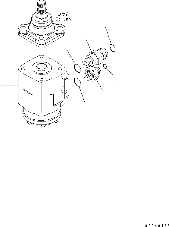 Wheel Loaders Komatsu / WA450-6 S/N 66001-UP (ecot3, For North America)(wa450-6c) / ROPS CAB (COLUMN AND ORBITROL) (ORBITROL VALVE AND TEE AND UNION)(240480 : K0210-30A0)