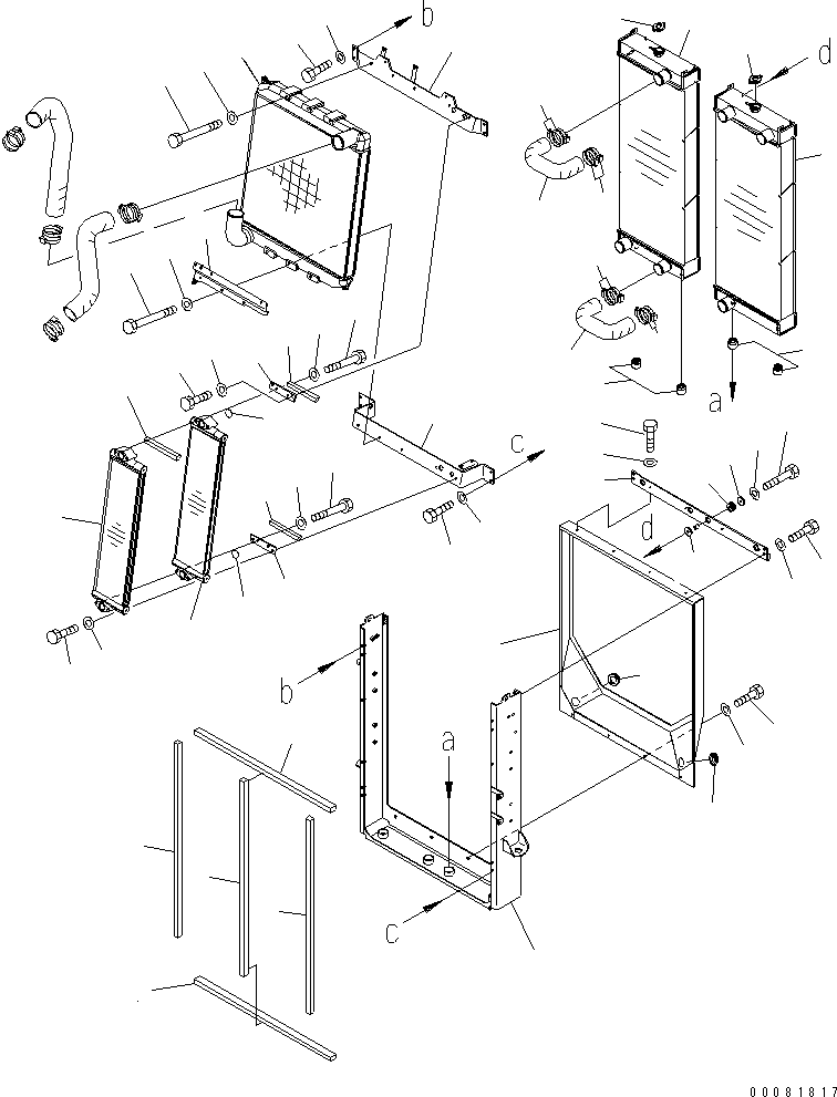 Wheel Loaders Komatsu / WA470-6 S/N 85001-90215 (ecot3, For EU)(wa470-6c) / RADIATOR(#90001-)(060020 : C0110-01A0A)