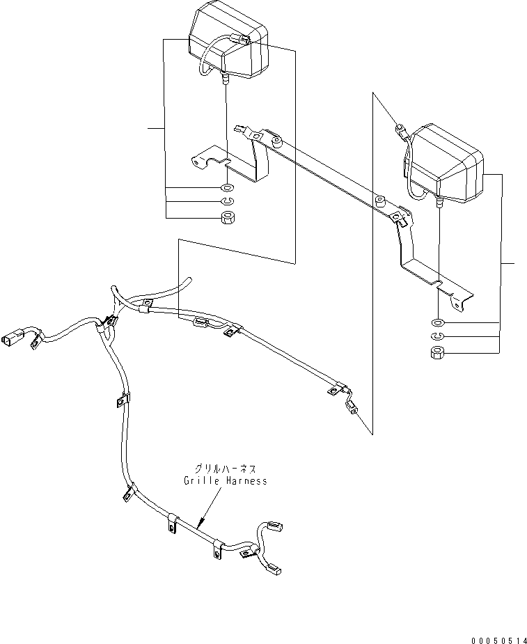Wheel Loaders Komatsu / WA470-6 S/N 85001-90215 (ecot3, For EU)(wa470-6c) / RADIATOR (LAMP)(#85001-)(060110 : C0110-07A0)
