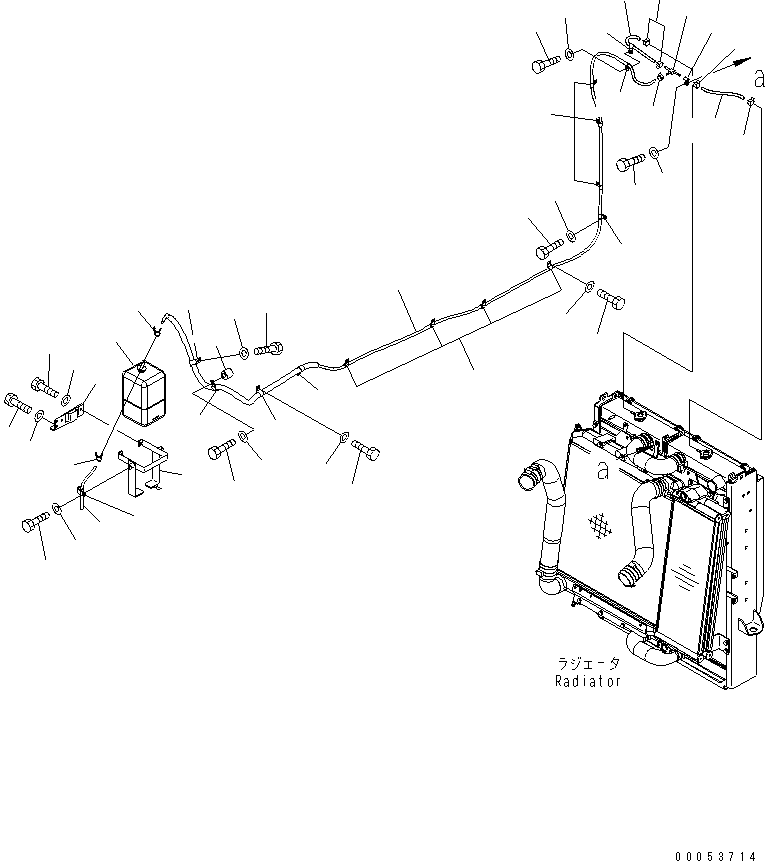 Wheel Loaders Komatsu / WA470-6 S/N 85001-90215 (ecot3, For EU)(wa470-6c) / RADIATOR (TANK PIPING)(#85001-)(060210 : C0110-16A0)