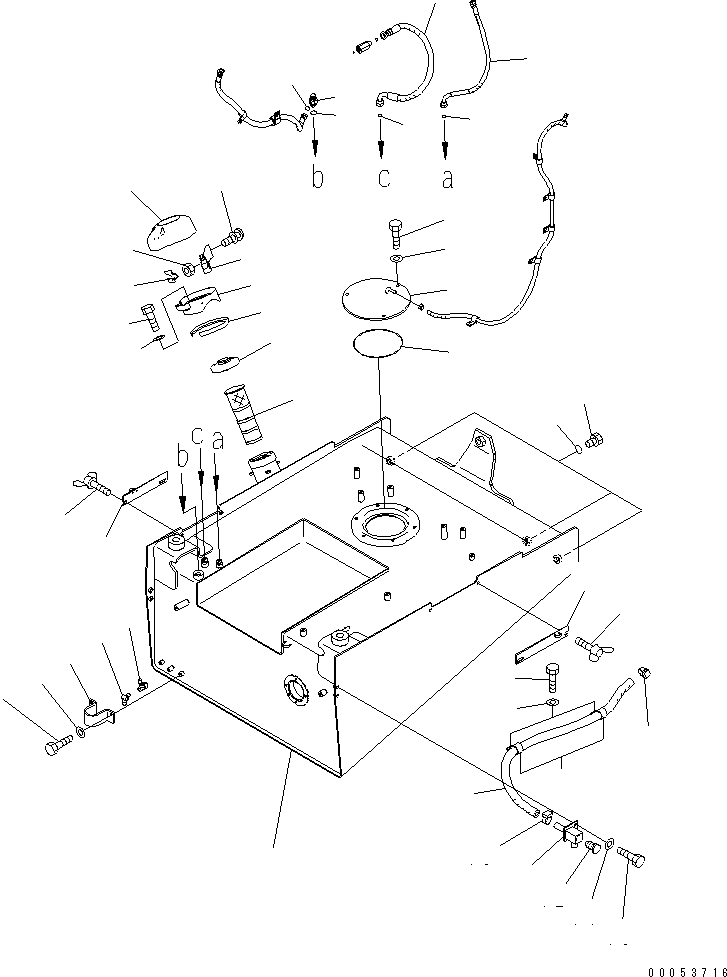 Wheel Loaders Komatsu / WA470-6 S/N 85001-90215 (ecot3, For EU)(wa470-6c) / FUEL TANK (EUROPE SPEC.)(#90001-)(090020 : D0100-01A1)