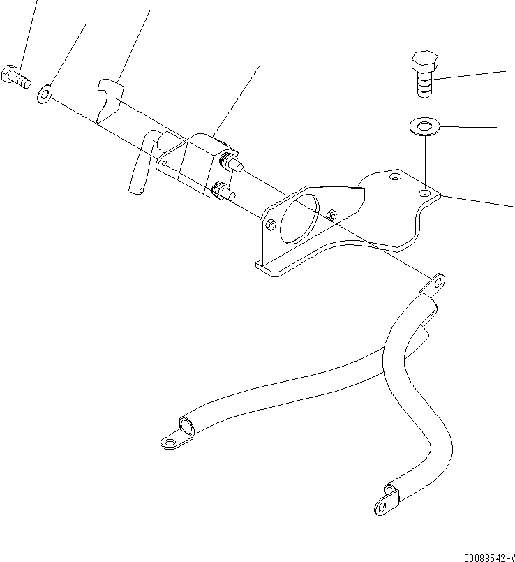 Wheel Loaders Komatsu / WA470-6 S/N 85001-90215 (ecot3, For EU)(wa470-6c) / BATTERY BOX (DISCONNECT SWITCH)(#90001-)(120120 : E0120-08A4)