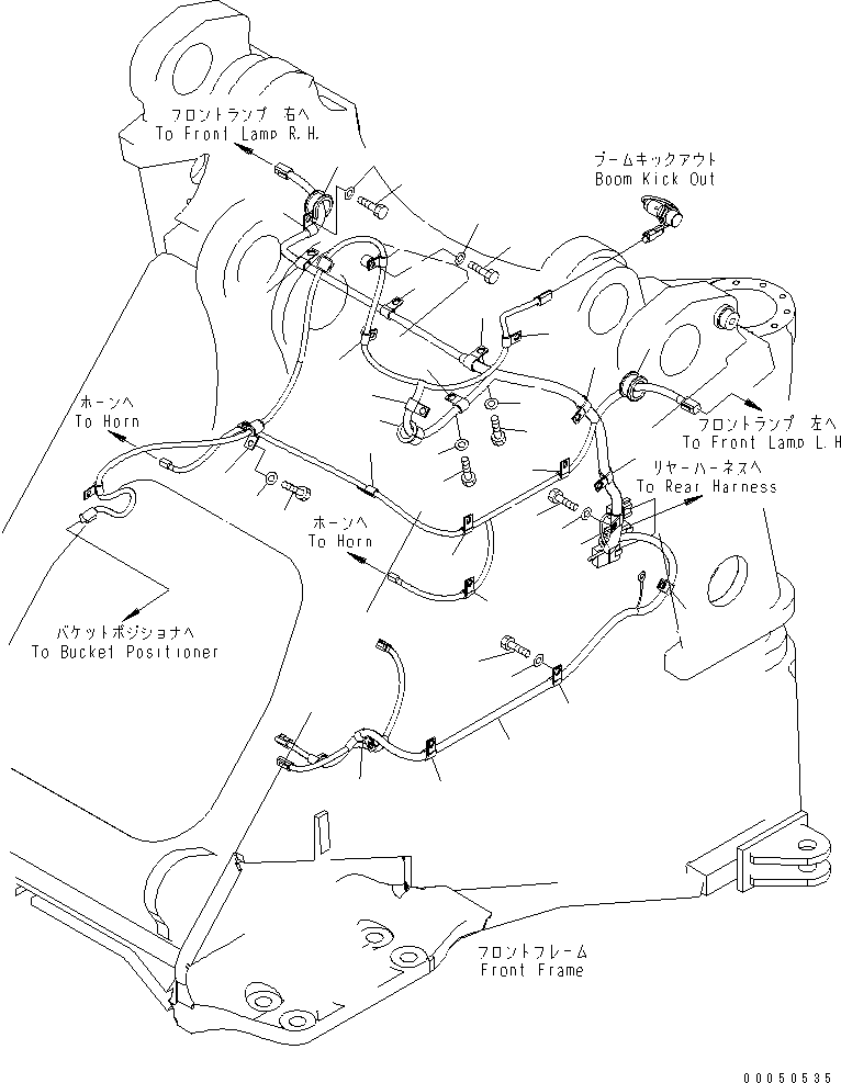 Wheel Loaders Komatsu / WA470-6 S/N 85001-90215 (ecot3, For EU)(wa470-6c) / MAIN WIRING HARNESS (1/2)(#85001-)(120130 : E0200-01A0)