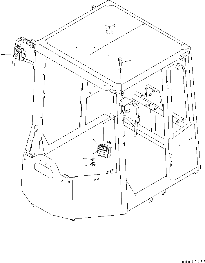 Wheel Loaders Komatsu / WA470-6 S/N 85001-90215 (ecot3, For EU)(wa470-6c) / WORK LAMP(#85001-)(120300 : E0340-01A0)