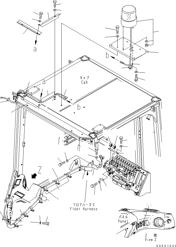 Wheel Loaders Komatsu / WA470-6 S/N 85001-90215 (ecot3, For EU)(wa470-6c) / WORK LAMP (BEACON LAMP)(#85001-)(120310 : E0340-02A1)