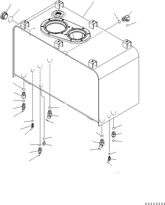 Wheel Loaders Komatsu / WA470-6 S/N 85001-90215 (ecot3, For EU)(wa470-6c) / HYDRAULIC TANK(#85001-)(180010 : H0110-01A0)
