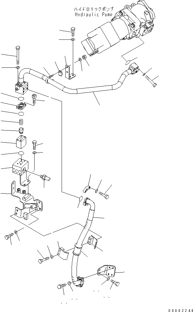 Wheel Loaders Komatsu / WA470-6 S/N 85001-90215 (ecot3, For EU)(wa470-6c) / HYDRAULIC PUMP (STEERING LINE)(#90001-)(180260 : H0210-03A0A)