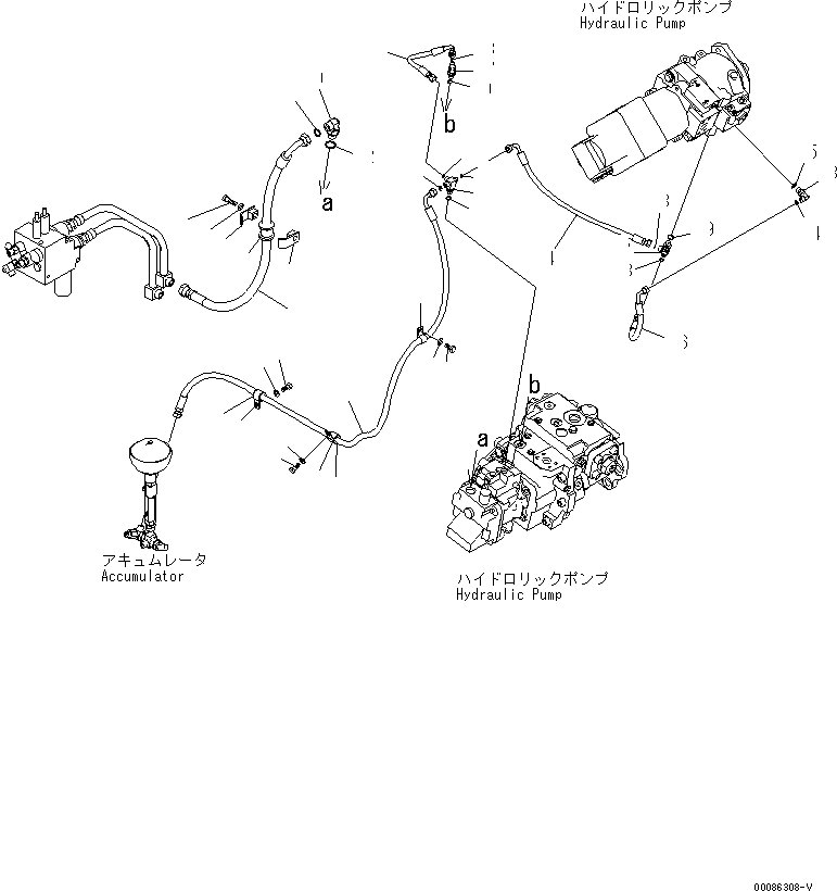 Wheel Loaders Komatsu / WA470-6 S/N 85001-90215 (ecot3, For EU)(wa470-6c) / HYDRAULIC PUMP (FAN LINE) (1/2)(#90001-)(180460 : H0210-13A0A)