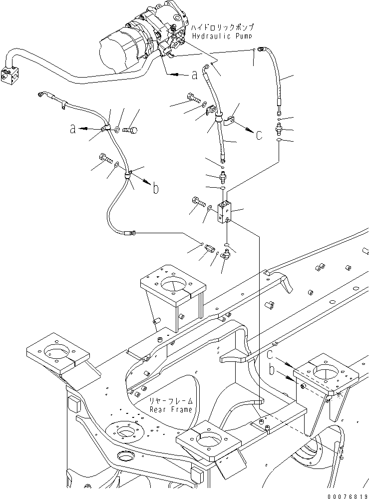 Wheel Loaders Komatsu / WA470-6 S/N 85001-90215 (ecot3, For EU)(wa470-6c) / HYDRAULIC PUMP (FAN LINE) (2/2)(#85001-)(180470 : H0210-14A0)