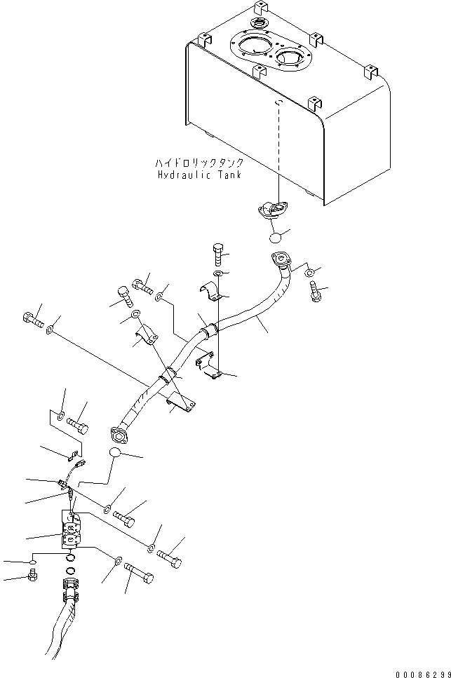 Wheel Loaders Komatsu / WA470-6 S/N 85001-90215 (ecot3, For EU)(wa470-6c) / HYDRAULIC PIPING (RETURN LINE)(#90001-)(180630 : H4200-09A0A)