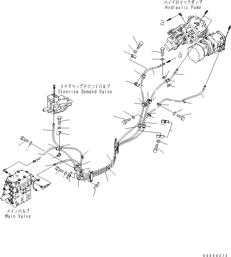 Wheel Loaders Komatsu / WA470-6 S/N 85001-90215 (ecot3, For EU)(wa470-6c) / HYDRAULIC PIPING (LS LINE)(#85001-90000)(180650 : H4200-11A0)