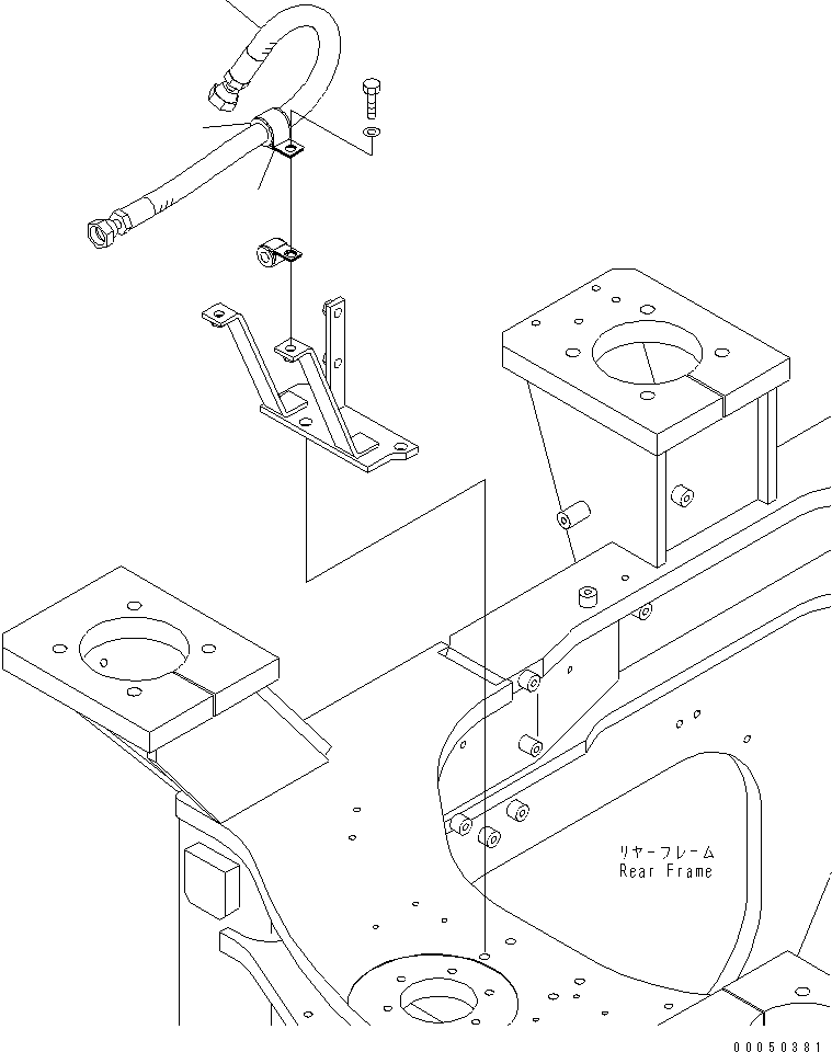 Wheel Loaders Komatsu / WA470-6 S/N 85001-90215 (ecot3, For EU)(wa470-6c) / STEERING LINE (STEERING DRAIN LINE)(#85001-)(180800 : H4410-08A0)