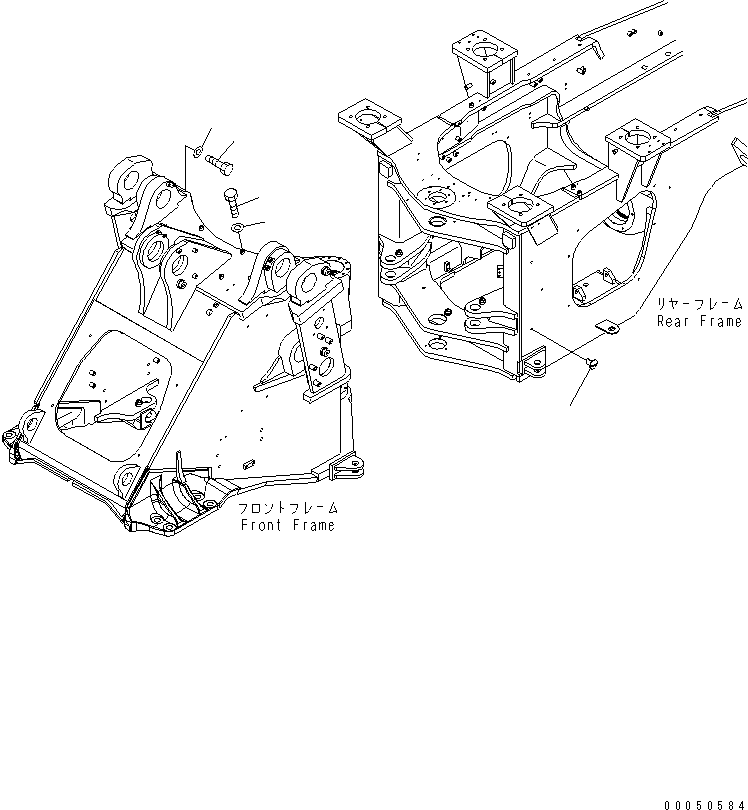 Wheel Loaders Komatsu / WA470-6 S/N 85001-90215 (ecot3, For EU)(wa470-6c) / BAR LOCK AND COVER (CAP)(#85001-)(210200 : J4190-03A0)