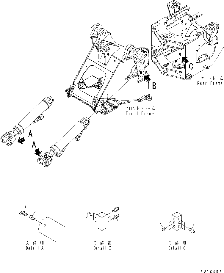Wheel Loaders Komatsu / WA470-6 S/N 85001-90215 (ecot3, For EU)(wa470-6c) / REMOTE GREASE (FITTING AND PLUG)(#85001-)(210390 : J4710-04A0)