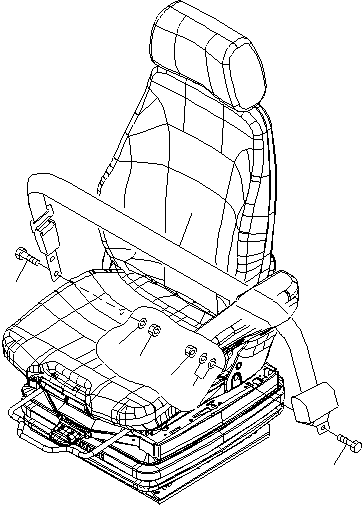 Wheel Loaders Komatsu / WA470-6 S/N 85001-90215 (ecot3, For EU)(wa470-6c) / SEAT BELT (2 INCH) (GRAMMER)(#85001-)(240130 : K0160-01A5)