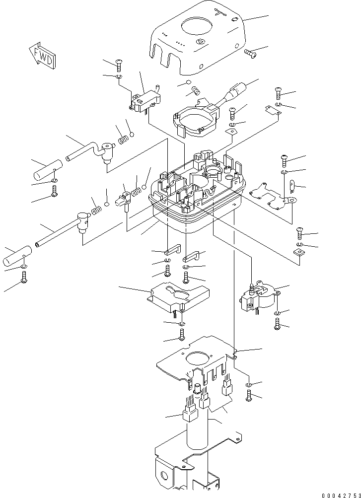 Wheel Loaders Komatsu / WA470-6 S/N 85001-90215 (ecot3, For EU)(wa470-6c) / ROPS CAB (TRANSMISSION CONTROL SWITCH INNER PARTS) (MONOCOQUE TYPE)(#85001-)(240430 : K0210-25A0)