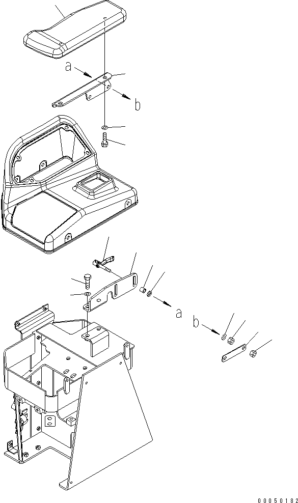 Wheel Loaders Komatsu / WA470-6 S/N 85001-90215 (ecot3, For EU)(wa470-6c) / LOADER CONTROL (ARM REST)(#85001-)(240890 : K4202-04A0)