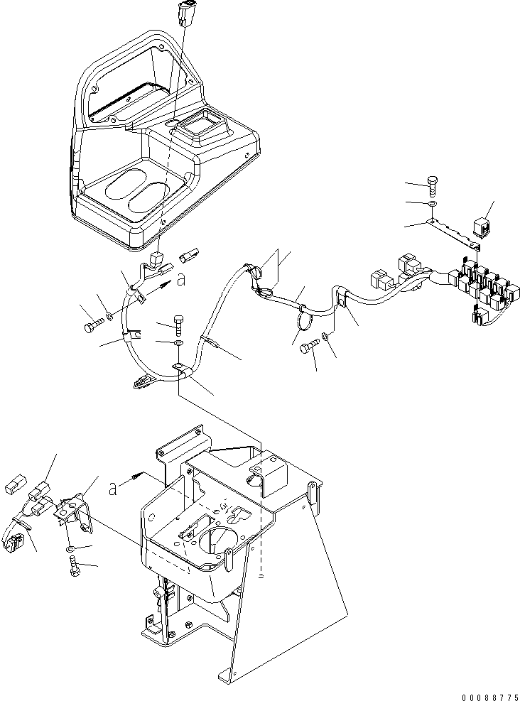 Wheel Loaders Komatsu / WA470-6 S/N 85001-90215 (ecot3, For EU)(wa470-6c) / LOADER CONTROL (LEVER) (2/2) (FOR MULTI FUNCTION MONO LEVER + ATTACHMENT LEVER)(#85001-)(241100 : K4202-09A5)