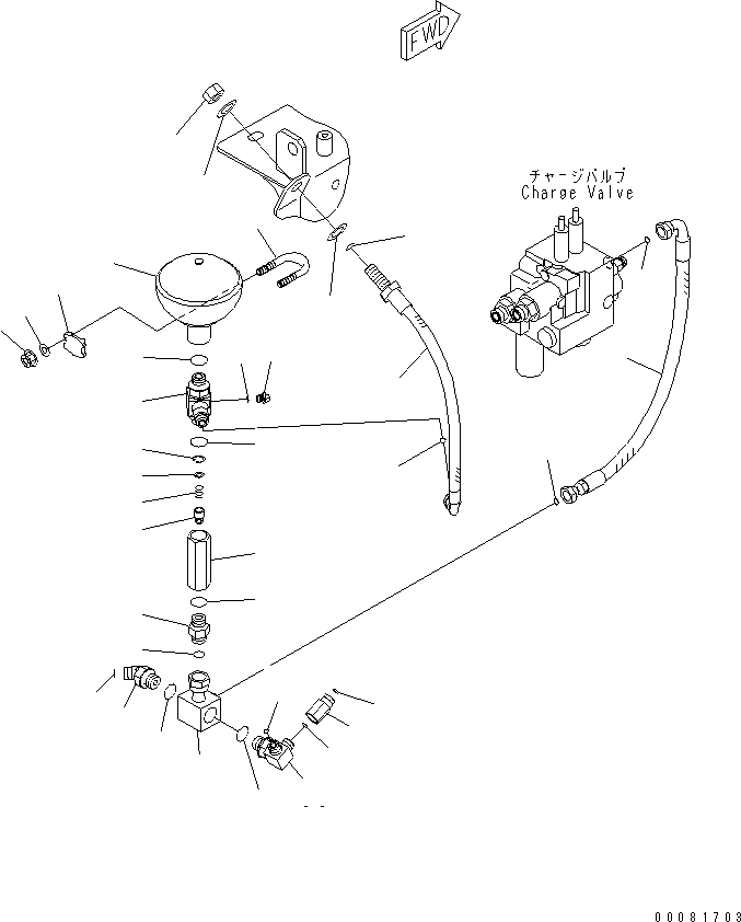 Wheel Loaders Komatsu / WA470-6 S/N 85001-90215 (ecot3, For EU)(wa470-6c) / BRAKE CONTROL (STEERING PPC PIPING)(#90001-)(241240 : K4460-02A0A)