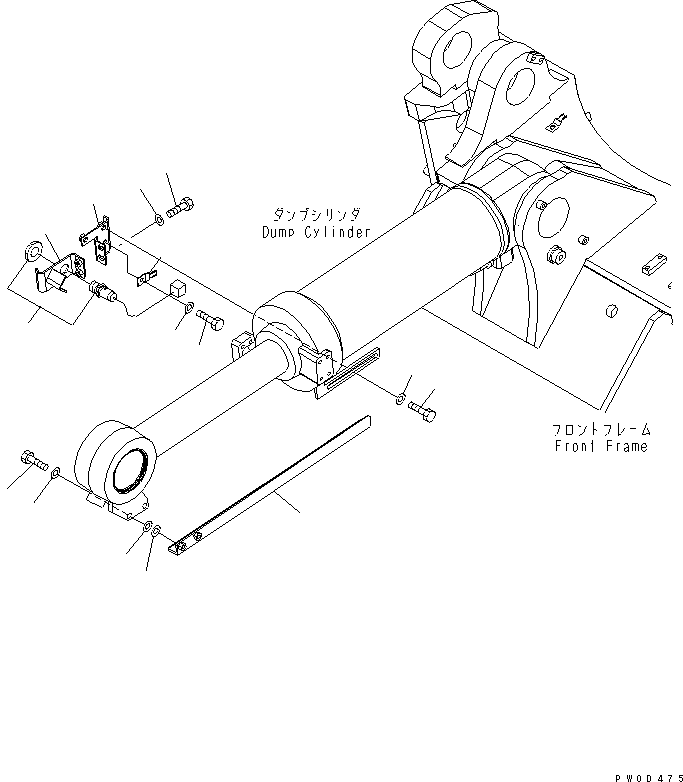 Wheel Loaders Komatsu / WA470-6 S/N 85001-90215 (ecot3, For EU)(wa470-6c) / BUCKET POSITIONER(#85001-)(241440 : K4504-01A0)