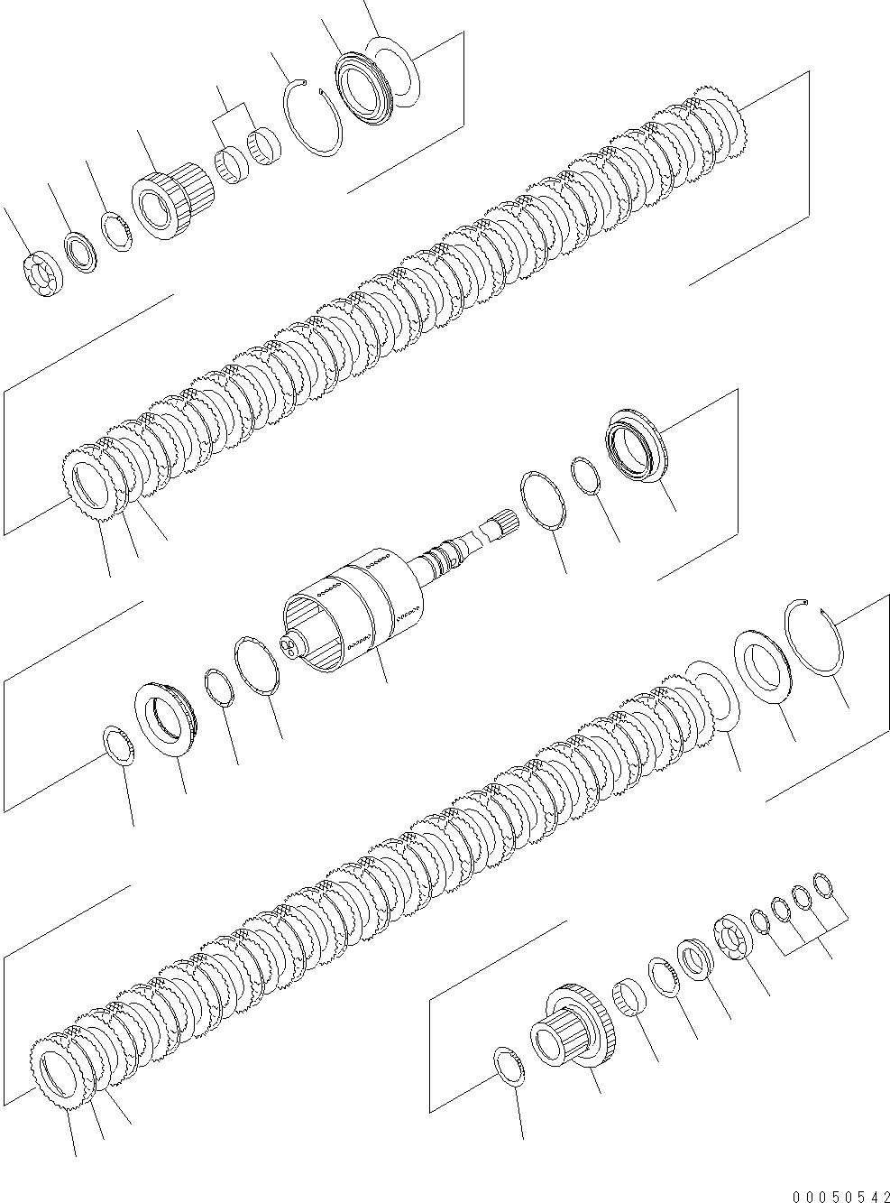 Wheel Loaders Komatsu / WA470-6 S/N H50051 - H50879 / H52001 - Up(wa470_6b) / TRANSMISSION (FORWARD AND REVERSE CLUTCH)(F0-11 : F4350-52A0)