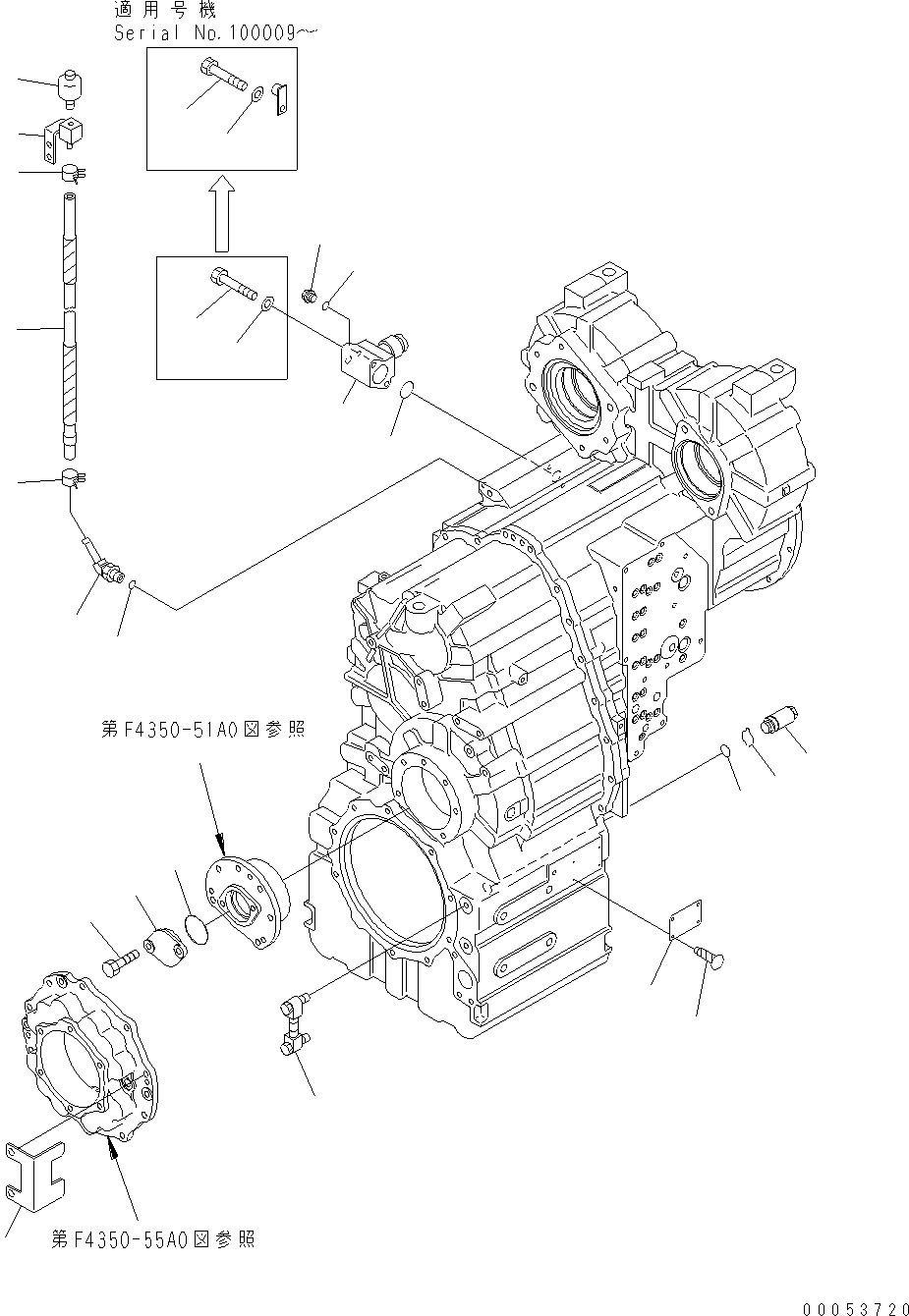 Wheel Loaders Komatsu / WA470-6 S/N H50051 - H50879 / H52001 - Up(wa470_6b) / TRANSMISSION (ACCESSORY) (1/2)(F0-24 : F4350-62A0)