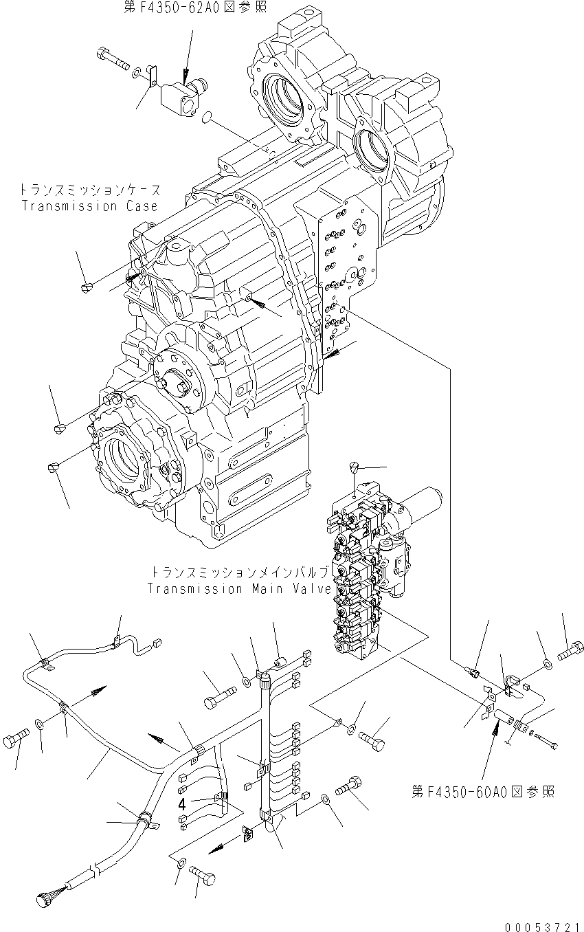 Wheel Loaders Komatsu / WA470-6 S/N H50051 - H50879 / H52001 - Up(wa470_6b) / TRANSMISSION (ACCESSORY) (2/2)(F0-26 : F4350-63A0)