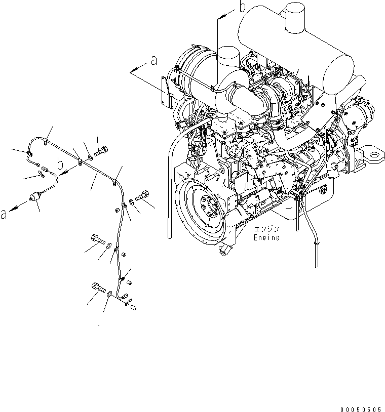 Wheel Loaders Komatsu / WA480-6 S/N 85001-90215 (ecot3, For North America)(wa480-0c) / ENGINE RELATED PARTS (DUST INDICATOR) (FOR KOMTRAX)(#85001-)(030060 : B0110-04A0)