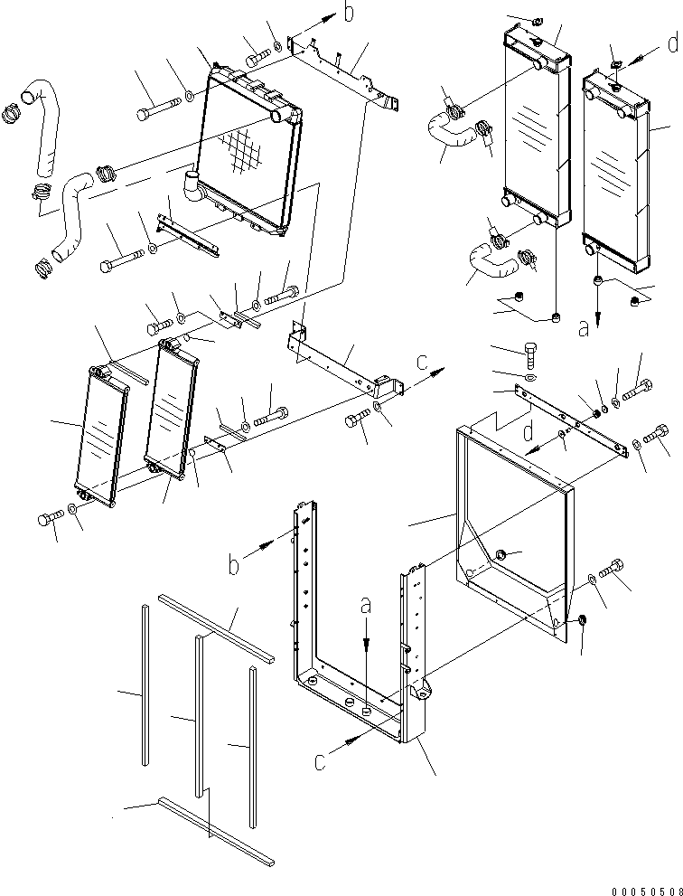 Wheel Loaders Komatsu / WA480-6 S/N 85001-90215 (ecot3, For North America)(wa480-0c) / RADIATOR(#85001-90000)(060010 : C0110-01A0)