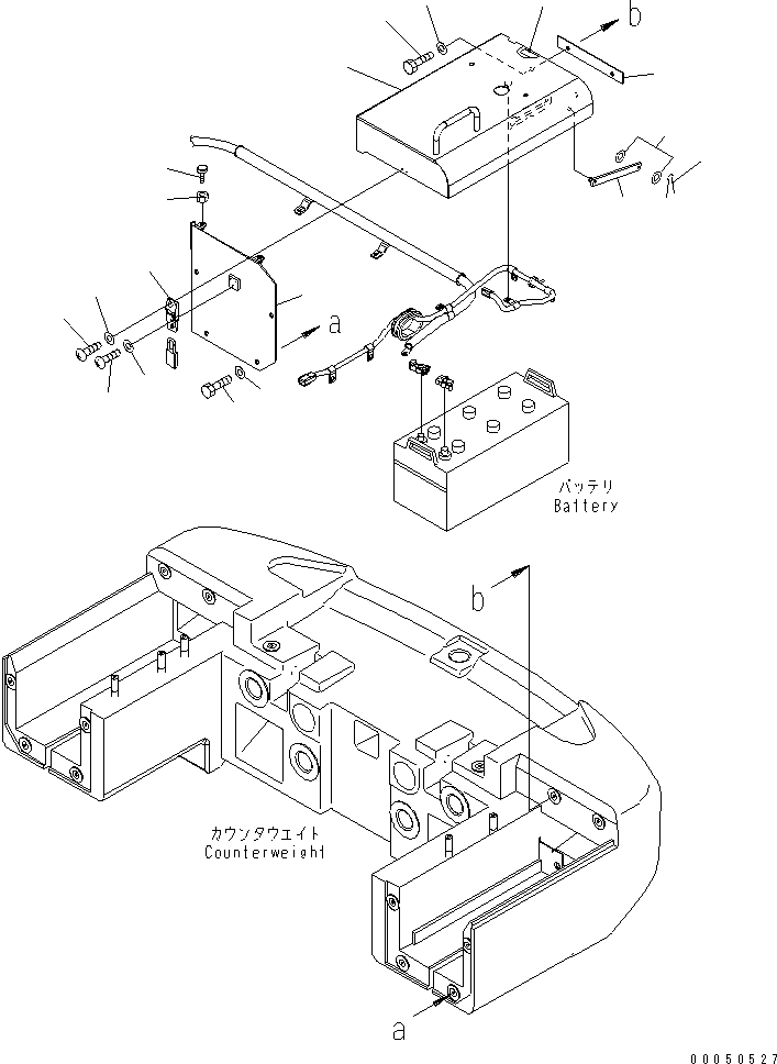 Wheel Loaders Komatsu / WA480-6 S/N 85001-90215 (ecot3, For North America)(wa480-0c) / BATTERY BOX (COVER L.H.)(#85001-)(120030 : E0120-01A0)