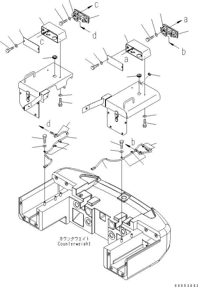 Wheel Loaders Komatsu / WA480-6 S/N 85001-90215 (ecot3, For North America)(wa480-0c) / BATTERY BOX (REAR COMBINATION LAMP)(#85001-)(120060 : E0120-04A0)
