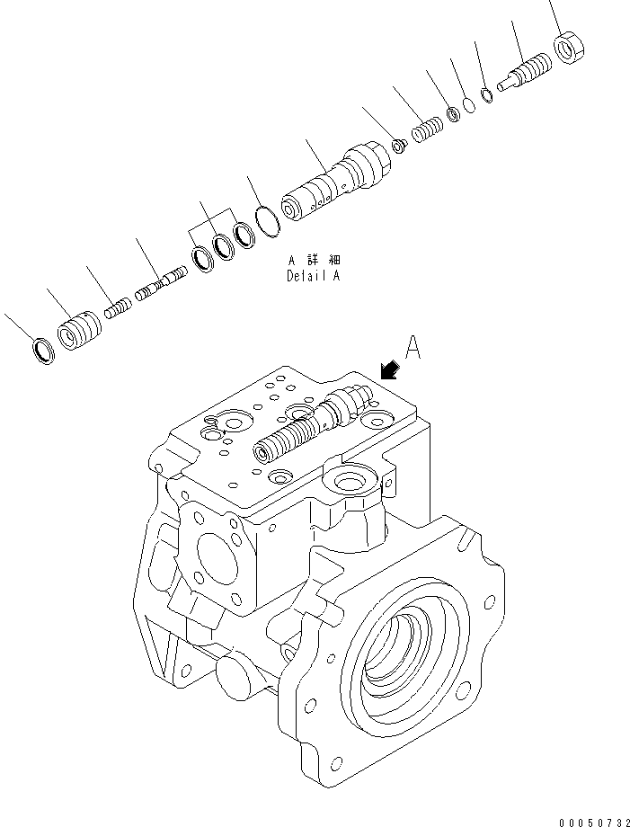 Wheel Loaders Komatsu / WA480-6 S/N 85001-90215 (ecot3, For North America)(wa480-0c) / HYDRAULIC PUMP (LOADER) (6/7)(#85001-90000)(420170 : Y1600-06A0)