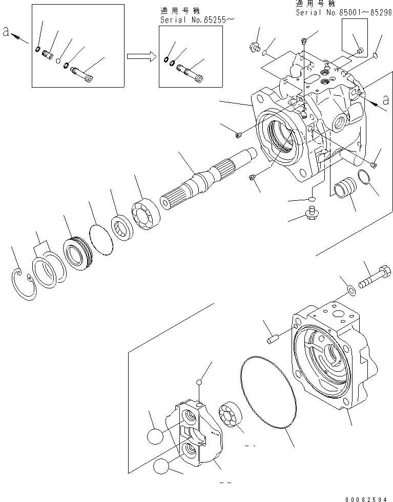 Wheel Loaders Komatsu / WA480-6 S/N 85001-90215 (ecot3, For EU)(wa480-6c) / HYDRAULIC PUMP (STEERING) (FOR EXCEPT JAPAN) (1/4)(#85001-90000)(420250 : Y1600-21A0)